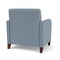 Lesro Siena Lounge Reception Wide Guest Chair, Walnut, RS Rain Song Upholstery SN1201 - alternate 3